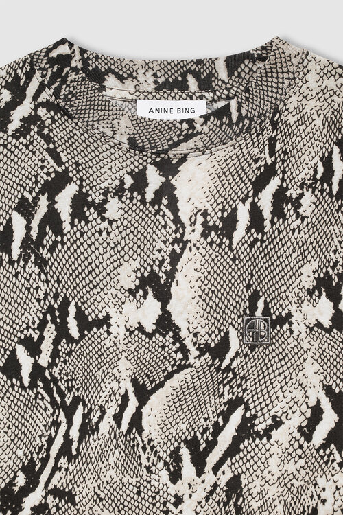 Anine Bing Snake Print Avi Tee Python