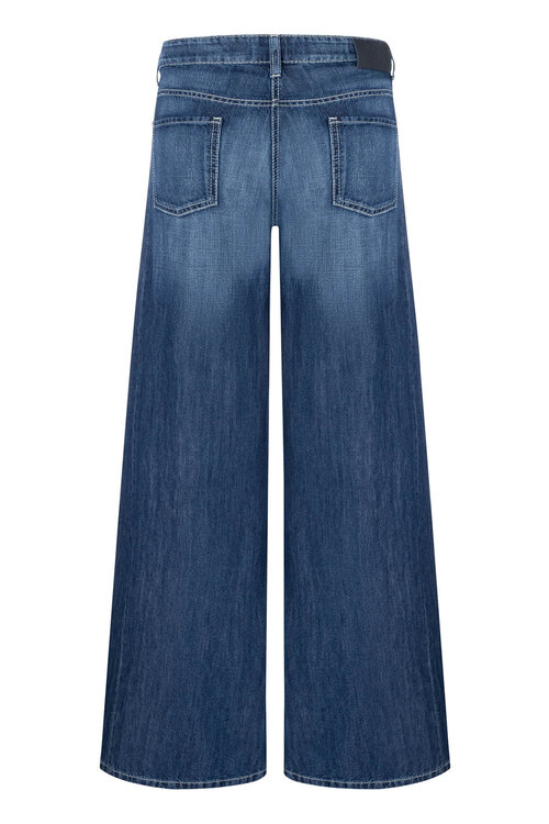 Cambio Donkerblauwe Palazzo Jeans