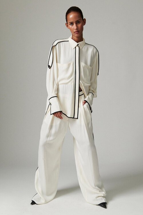 Day Birger et Mikkelsen Off White Crepe Blouse