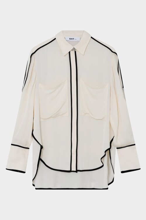 Day Birger et Mikkelsen Off White Crepe Blouse