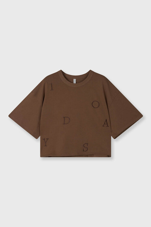 10Days dark truffle thick cotton tee 10DAYS