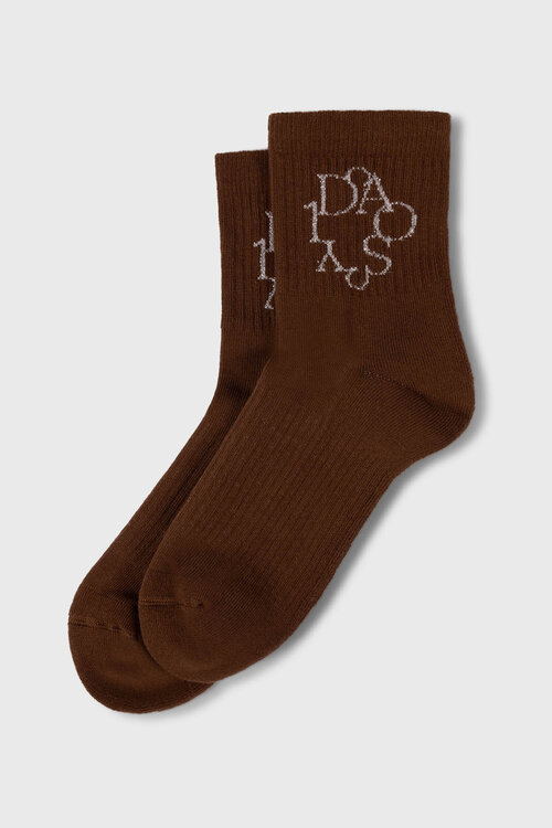 10Days dark truffle socks curly 10