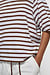 10Days white/dark truffle balloon tee stripes