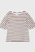 10Days white/dark truffle balloon tee stripes