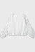 10Days Ecru ballon blouse pinstripe