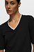 10Days Black double layer v-neck tee