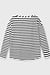10Days Ecru/Black long sleeve tee stripes