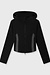 10Days Black slim zip hoodie