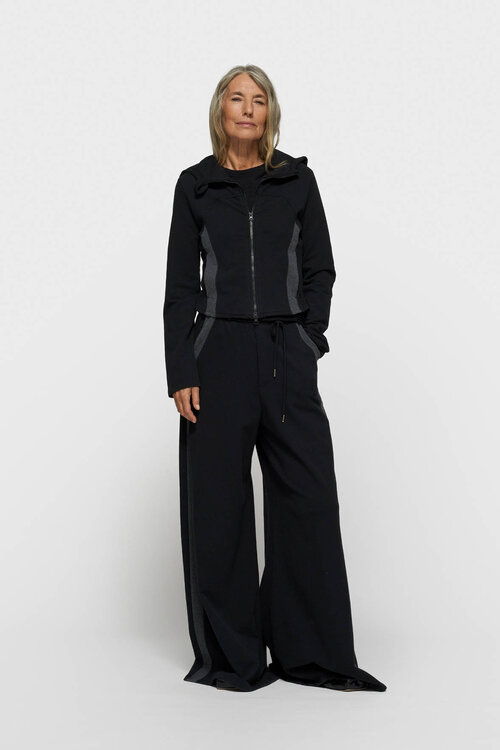 10Days Black super wide leg jogger