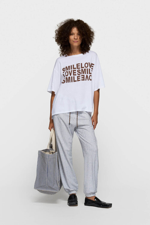 10Days White smile love tee
