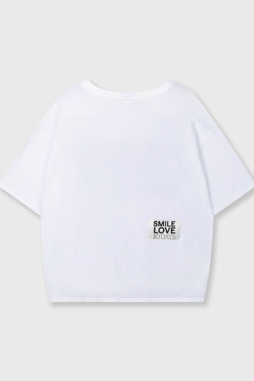 10Days White smile love tee