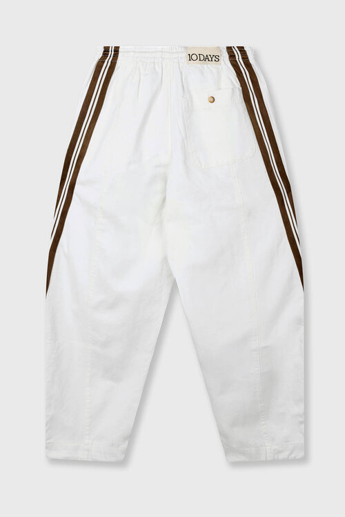 10Days Optic White wide tapered pants