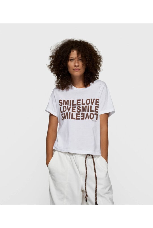 10Days White petit smile love tee