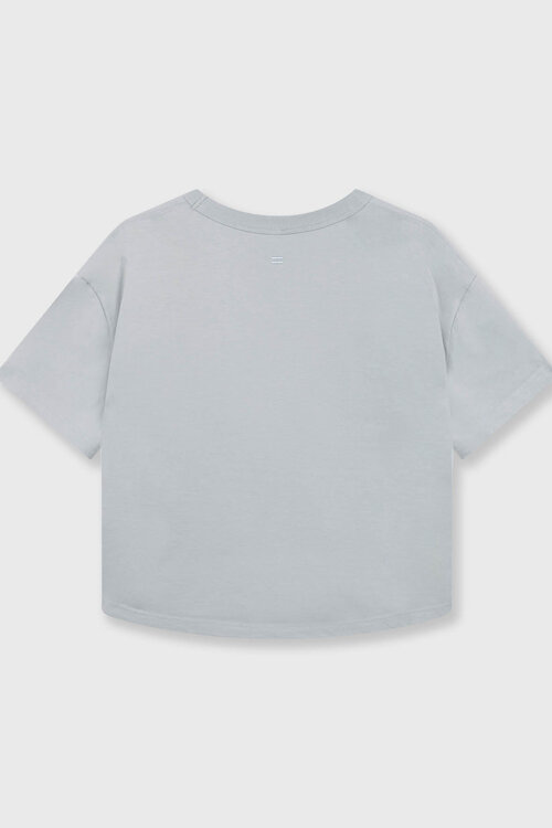 10Days Clean Blue thick cotton v-neck tee