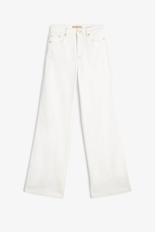 7 For All Mankind White Lotta Sugar Jeans