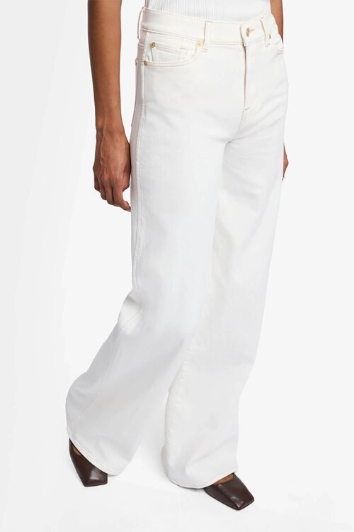 7 For All Mankind White Lotta Sugar Jeans