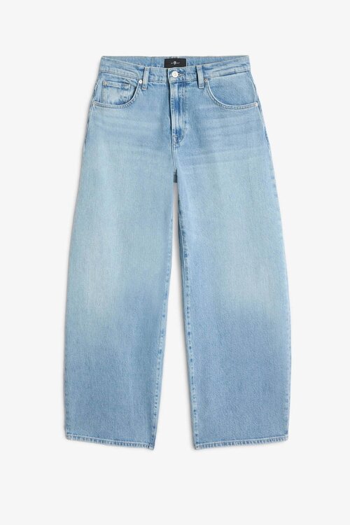 7 For All Mankind Light Blue Bonnie Curvilinear Seabreeze