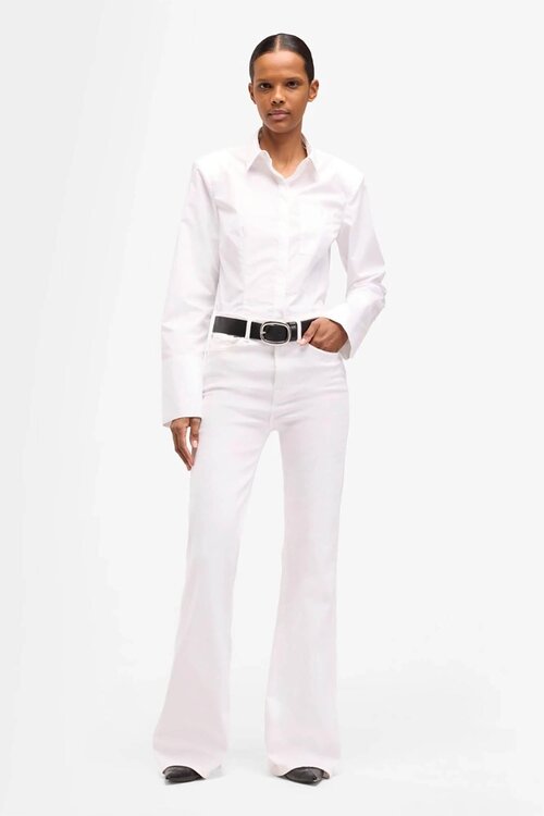 7 For All Mankind White Modern Dojo Soleil