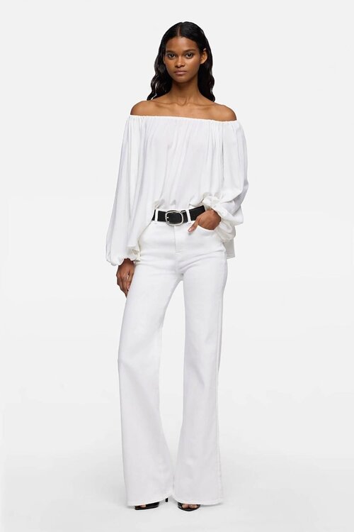 7 For All Mankind White Modern Dojo Soleil