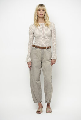 Dante 6 Grijze Brave Barrel Jeans