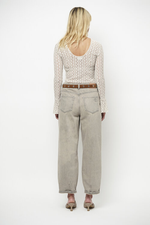 Dante 6 Grijze Brave Barrel Jeans