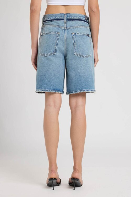 7 For All Mankind Light Blue Lola Shorts