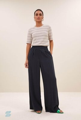 By Bar Anthraciet Benji Viscose Pants