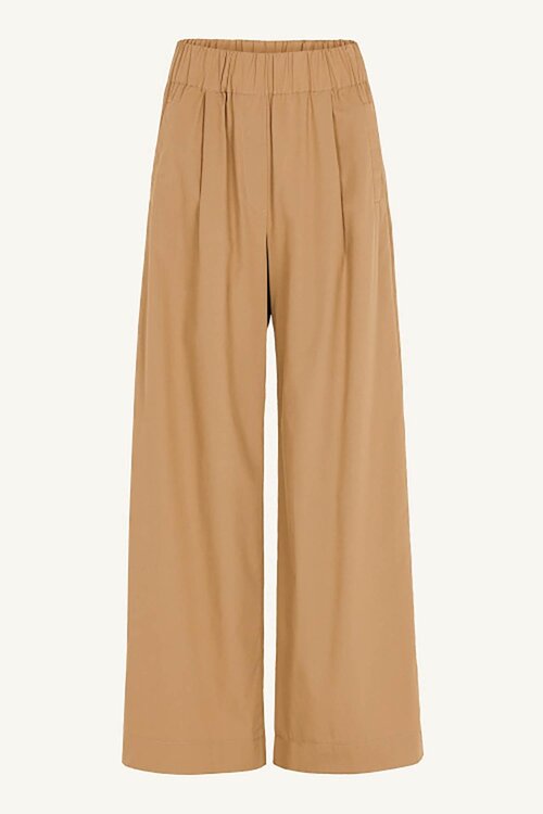 By Bar Camel Benji Poplin Pants