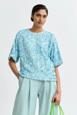 Essentiel Antwerp Lichtblauwe Blouse