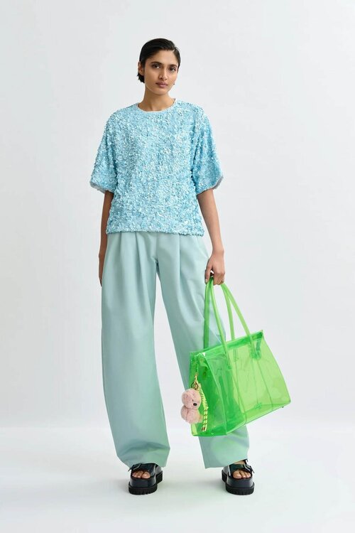 Essentiel Antwerp Lichtblauwe Blouse