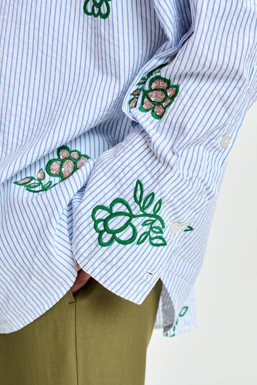 Essentiel Antwerp Blauwe Blouse