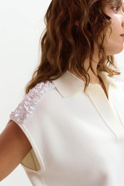 Essentiel Antwerp Off White Polo