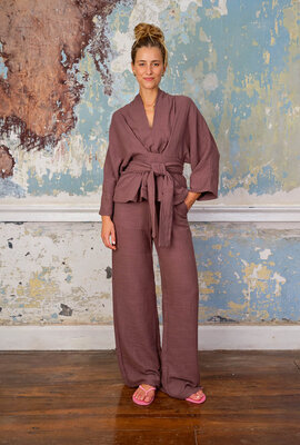 Sea Me Happy Chocolate Blouse