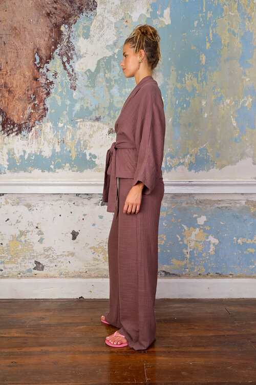 Sea Me Happy Chocolate Blouse