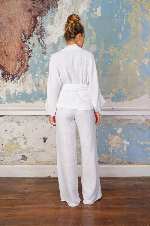 Sea Me Happy White Blouse