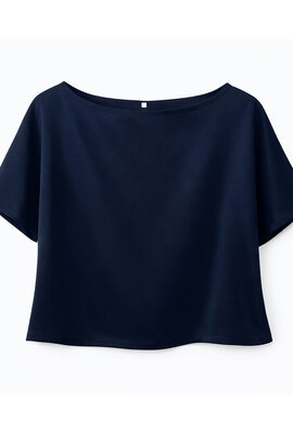 Sea Me Happy Navy Blouse
