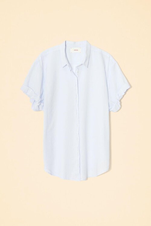 Xirena Lichtblauwe Blouse