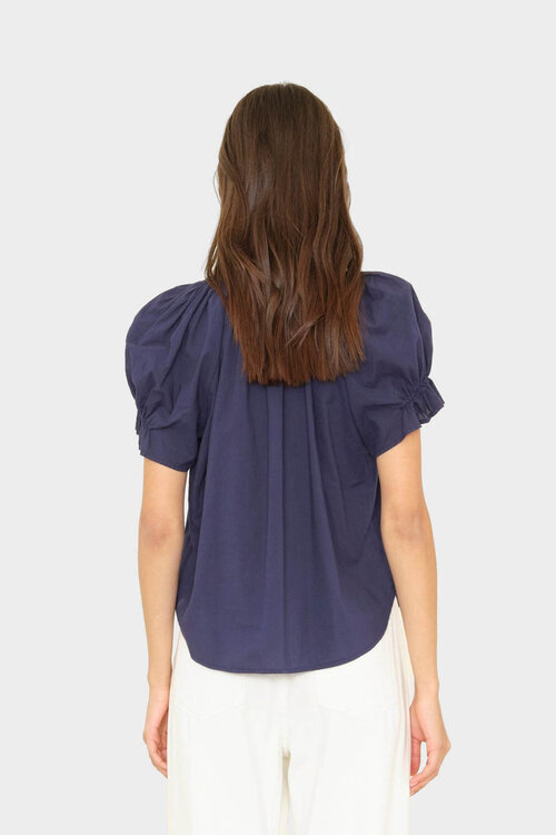Xirena Navy Blouse