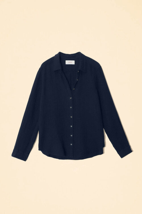 Xirena Navy Blouse