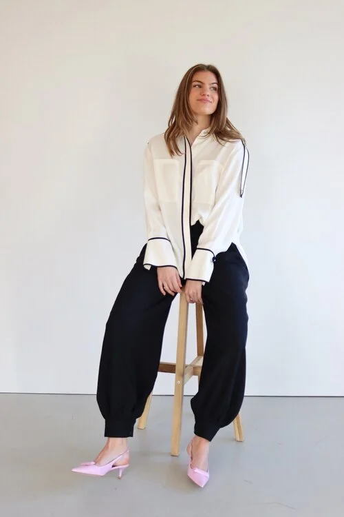 Day Birger et Mikkelsen Off White Crepe Blouse