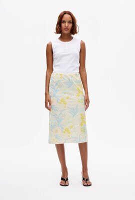 Baum Und Pferdgarten pastel yellow Midi Rok