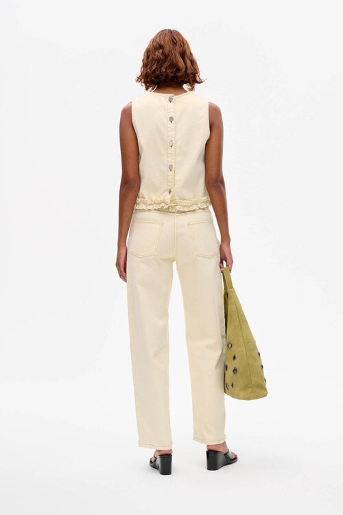 Baum Und Pferdgarten pastel yellow Pantalon