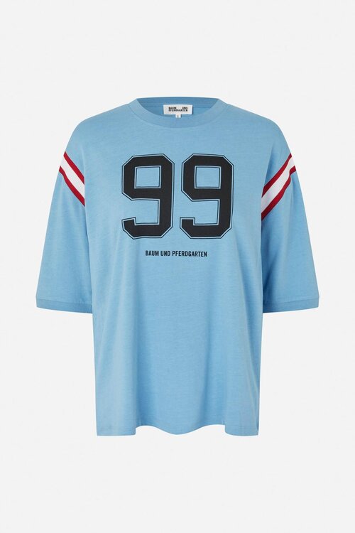 Baum Und Pferdgarten Lichtblauw T-shirt