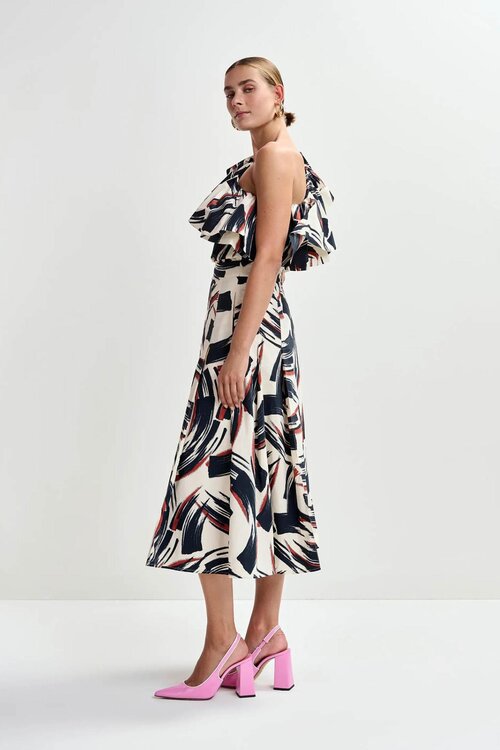 Essentiel Antwerp Wit / zwarte Blouse