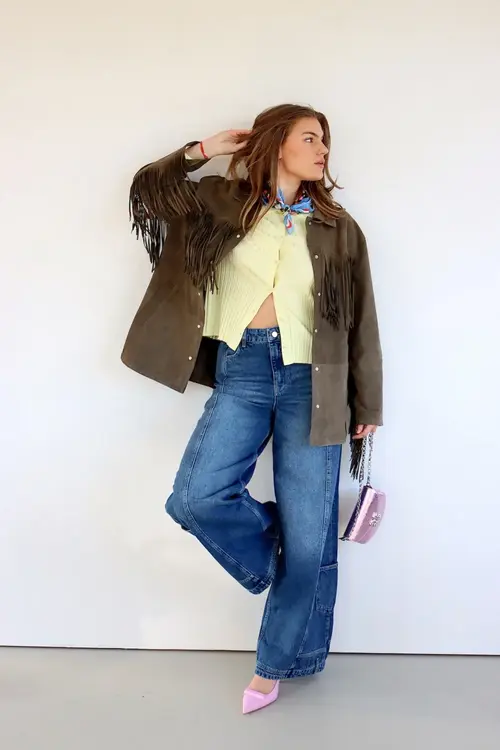 Essentiel Antwerp Blauwe Jeans Wide Leg