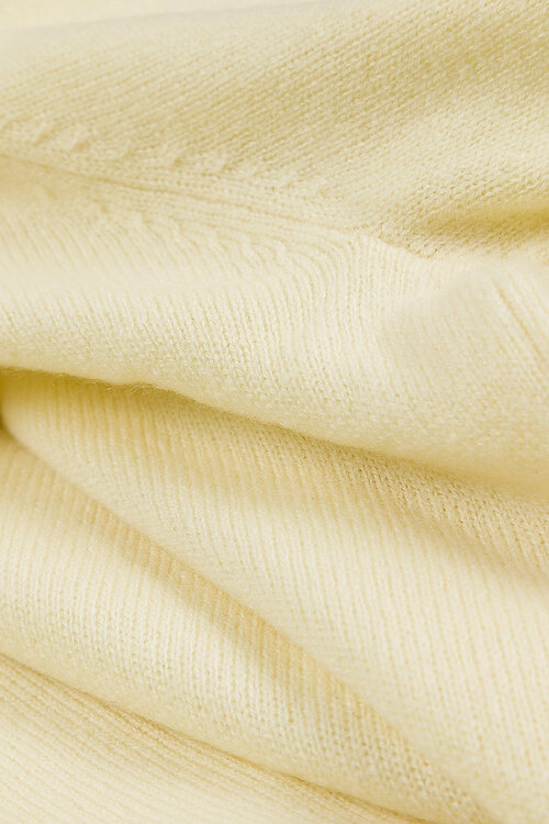 L'Ame de Julie Geel Knitted T-shirt 100% Cashmere