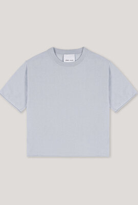 L'Ame de Julie Lichtblauw Knitted T-shirt 100% Cashmere