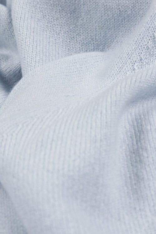 L'Ame de Julie Lichtblauw Knitted T-shirt 100% Cashmere