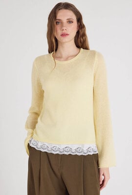 Absolut Cashmere Geel Maggie trui