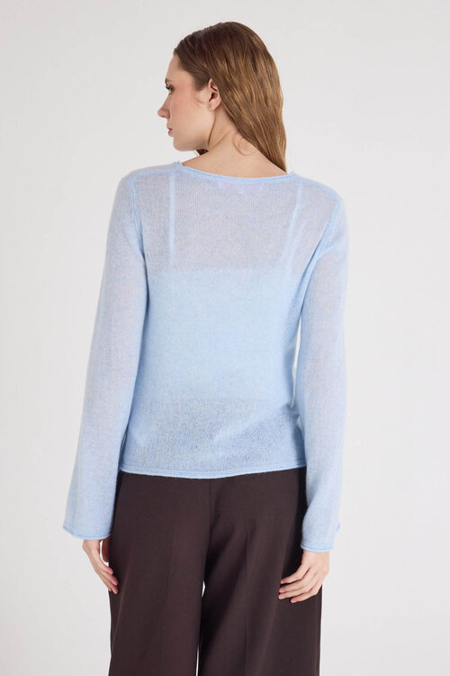 Absolut Cashmere Sky Blue Maggie trui